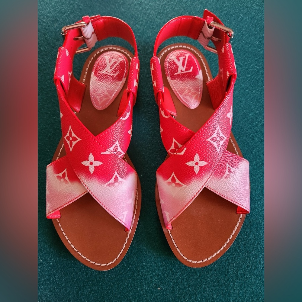 Louis Vuitton Sandals Escale Palma Size 38 (8)